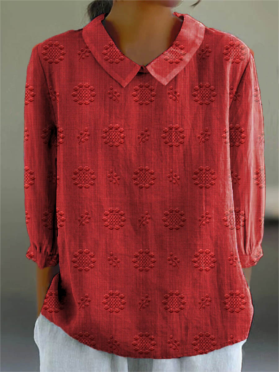 Julia | Floral Embroidery Blouse