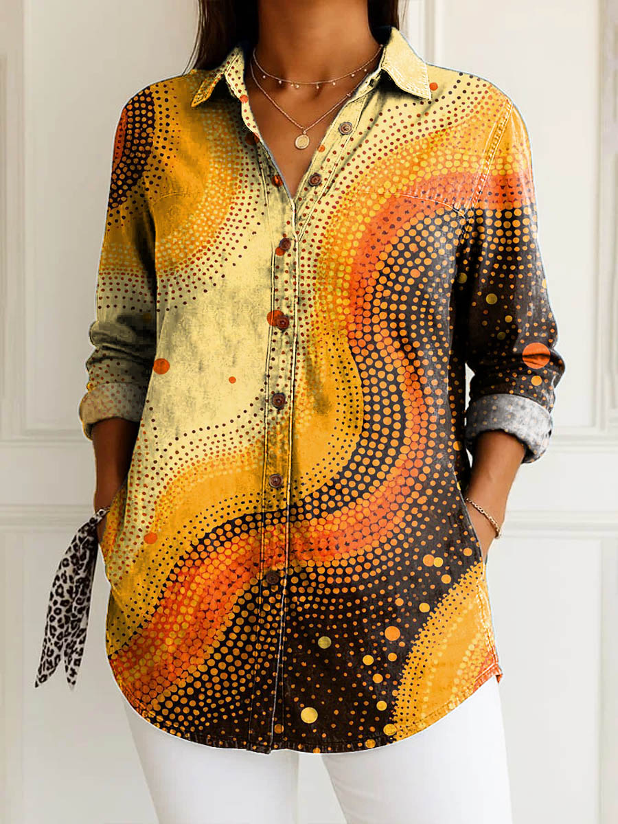 Leila | Sunset Wave Blouse