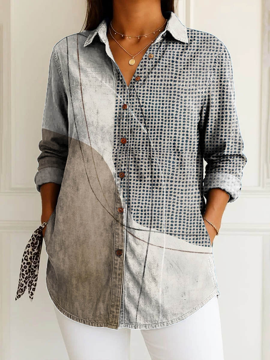 Lucia | Minimalist Pattern Blouse