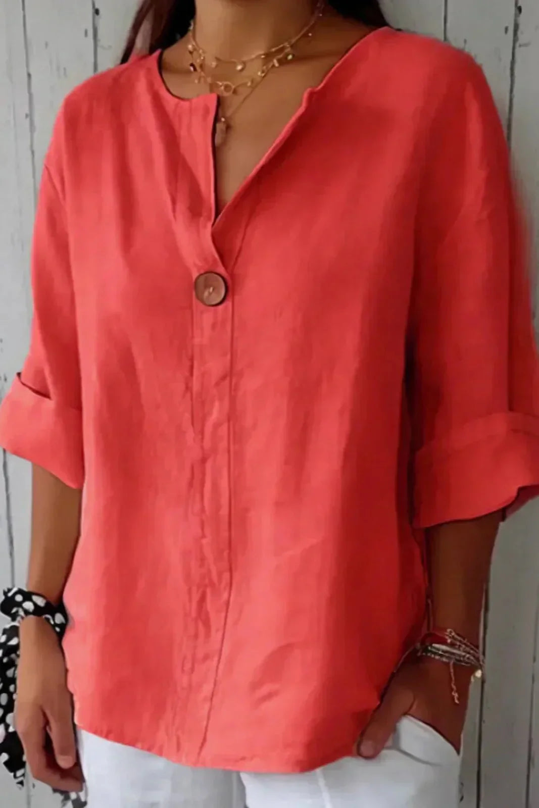 Brooklyn | Minimalist Button Blouse