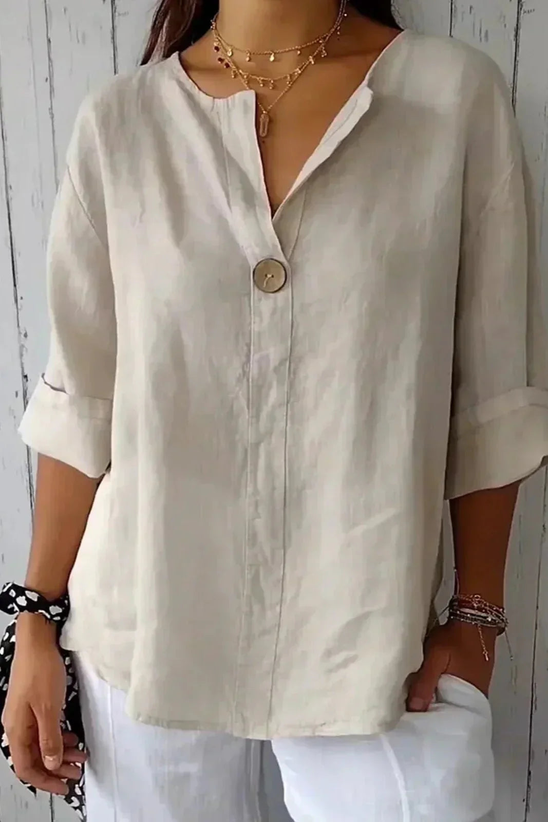Brooklyn | Minimalist Button Blouse