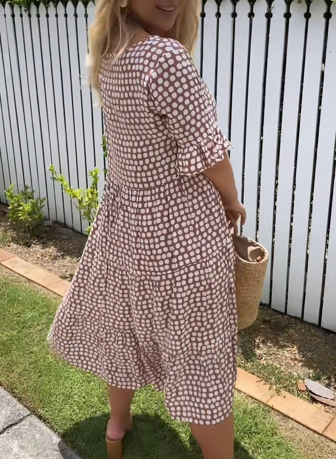 Dakota  | Polka Dot Midi Dress