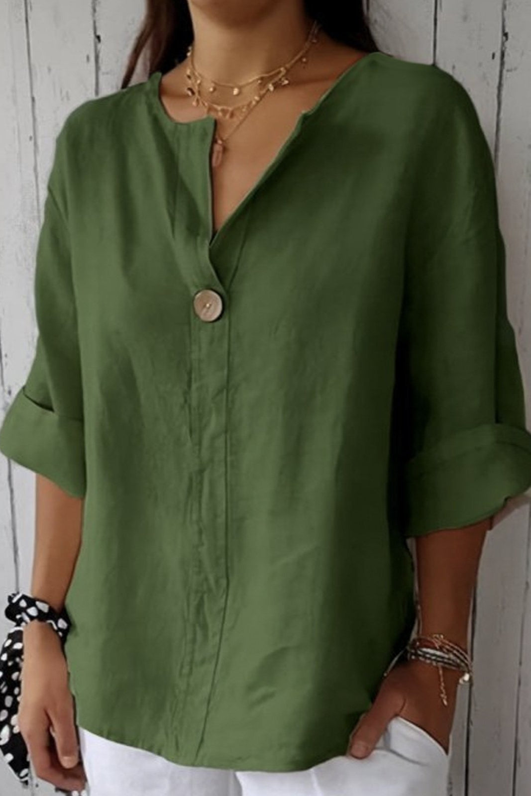 Brooklyn | Minimalist Button Blouse