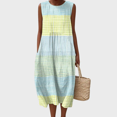 Meadow | Coastal Check Dress