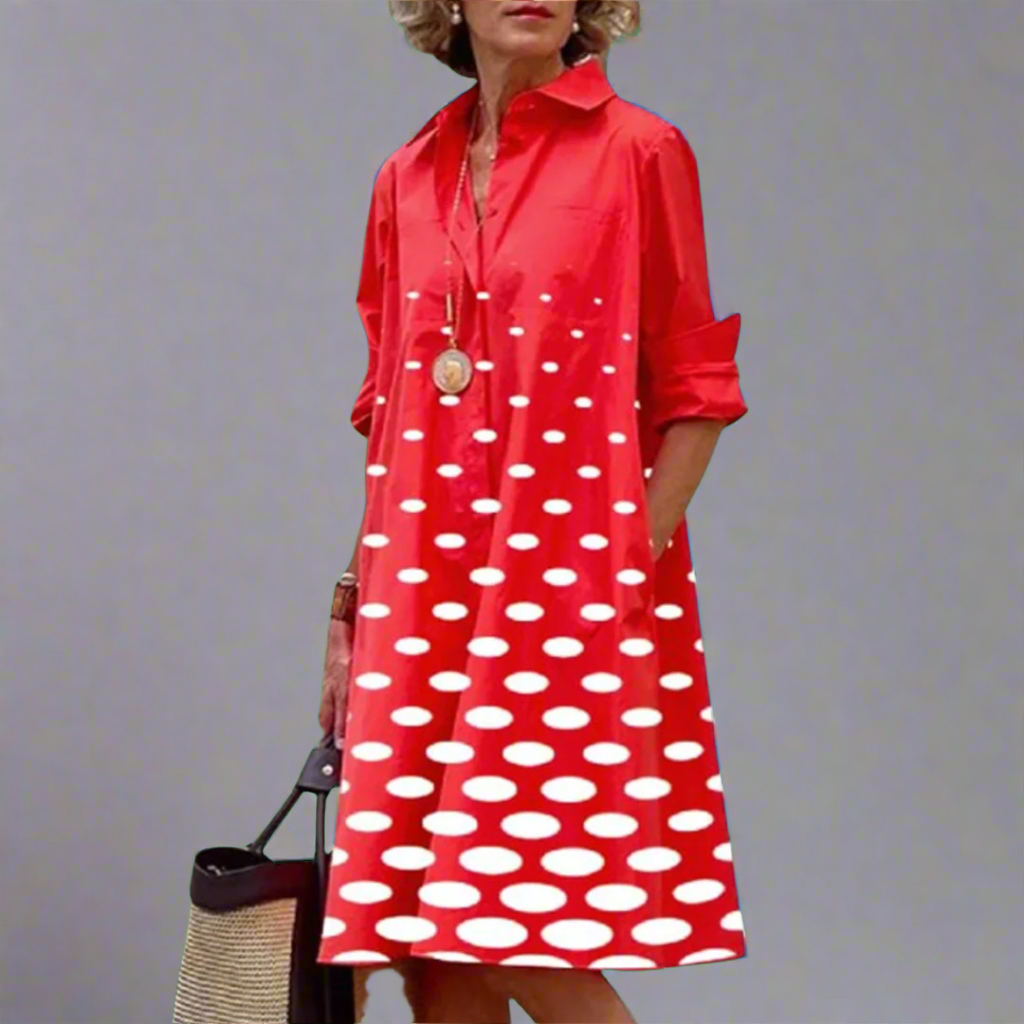 Savannah | Red Polka Dot Dress
