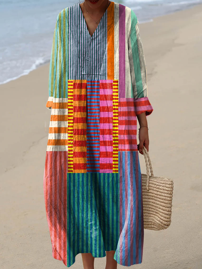 Grace | Colourful Stripes Dress