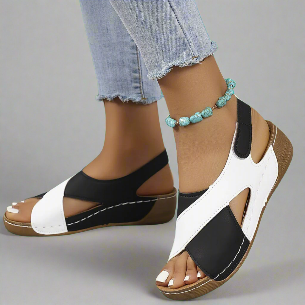 Sigrid | Two-Tone Comfort Sandals