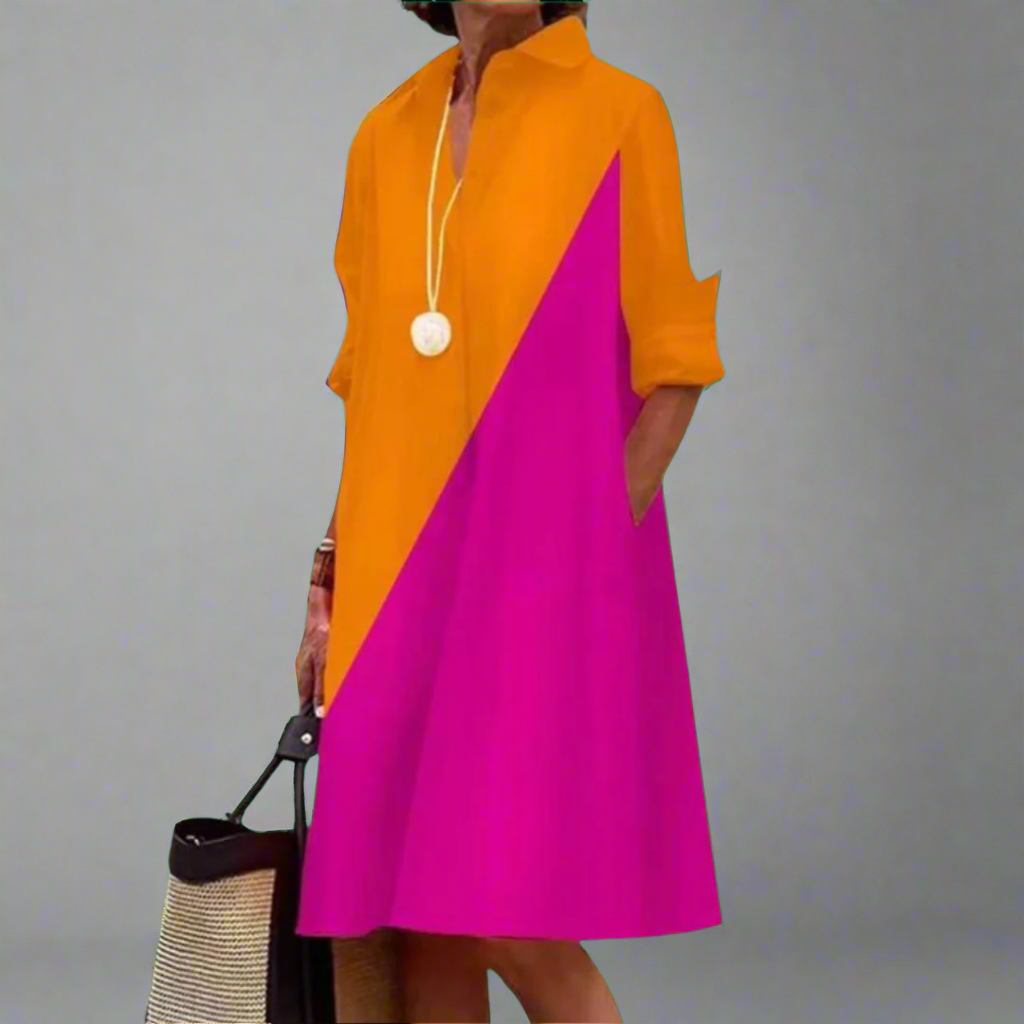 Aaliyah | Two-Tone Sunset Dress