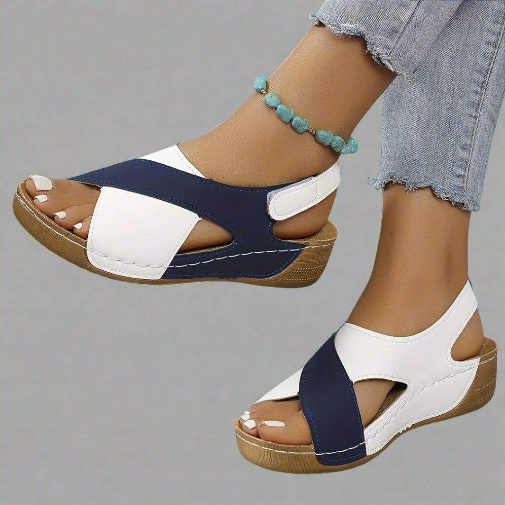 Sigrid | Two-Tone Comfort Sandals