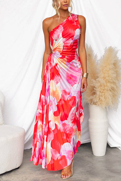 Vienna | One-Shoulder Floral Dress