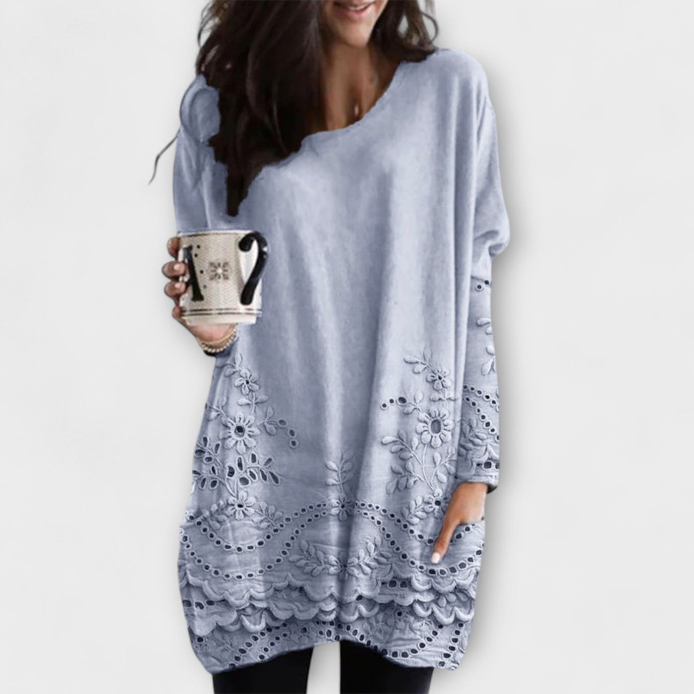 Alice | Embroidered Lace Blouse