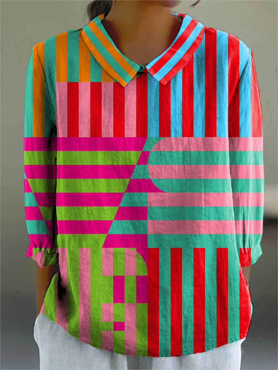 Joy | Color Pop Stripes Blouse