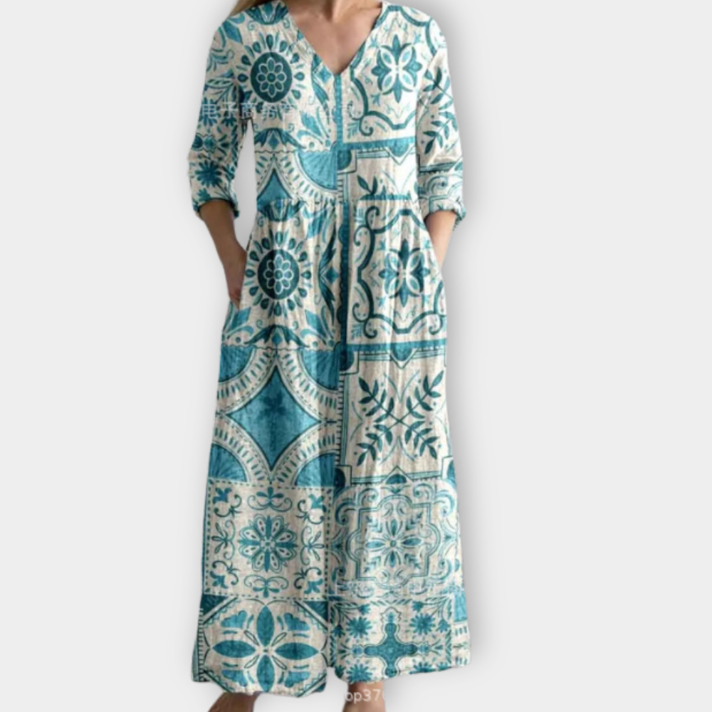 Amira | Tile Patterned Dress
