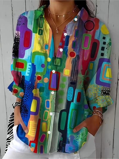 Molly | Abstract Art Blouse