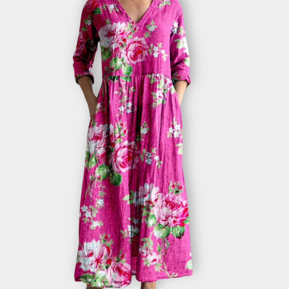 Valeria | Rosy Delight Dress