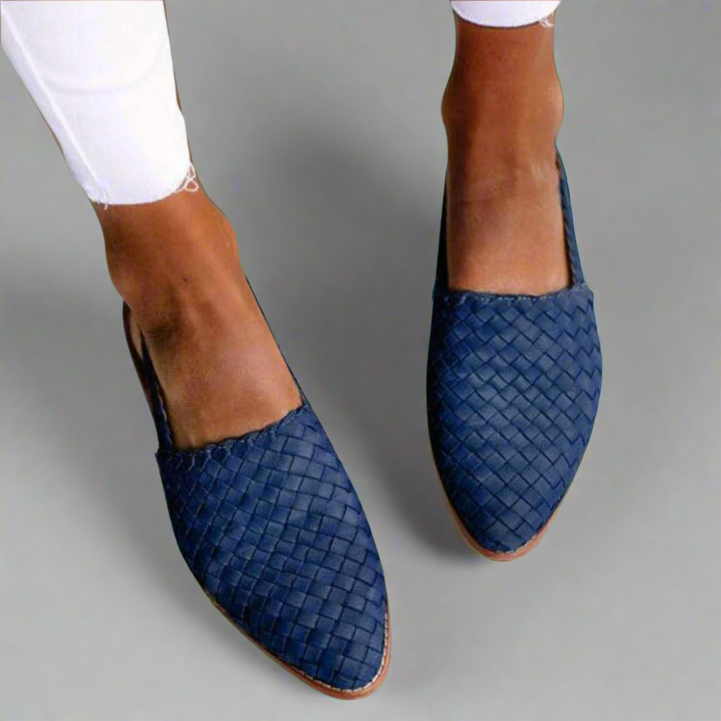 Kelly | Woven Leather Flats