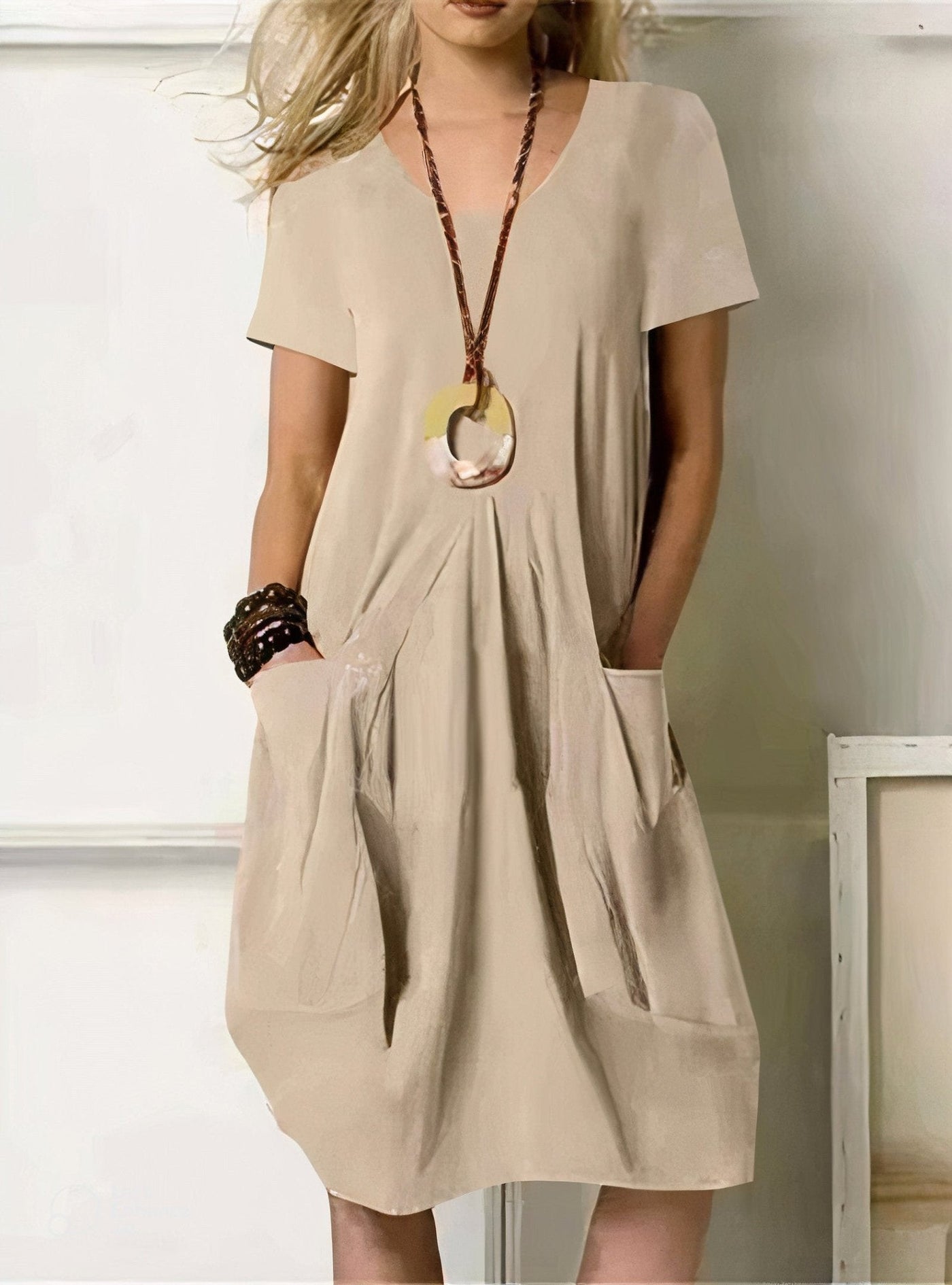 Charlotte | Classic Pocket Midi Dress