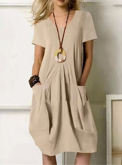 Charlotte | Classic Pocket Midi Dress