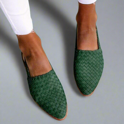 Kelly | Woven Leather Flats