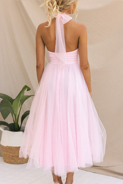 Mia | Flowing Halter Dress