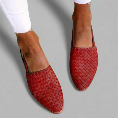 Kelly | Woven Leather Flats
