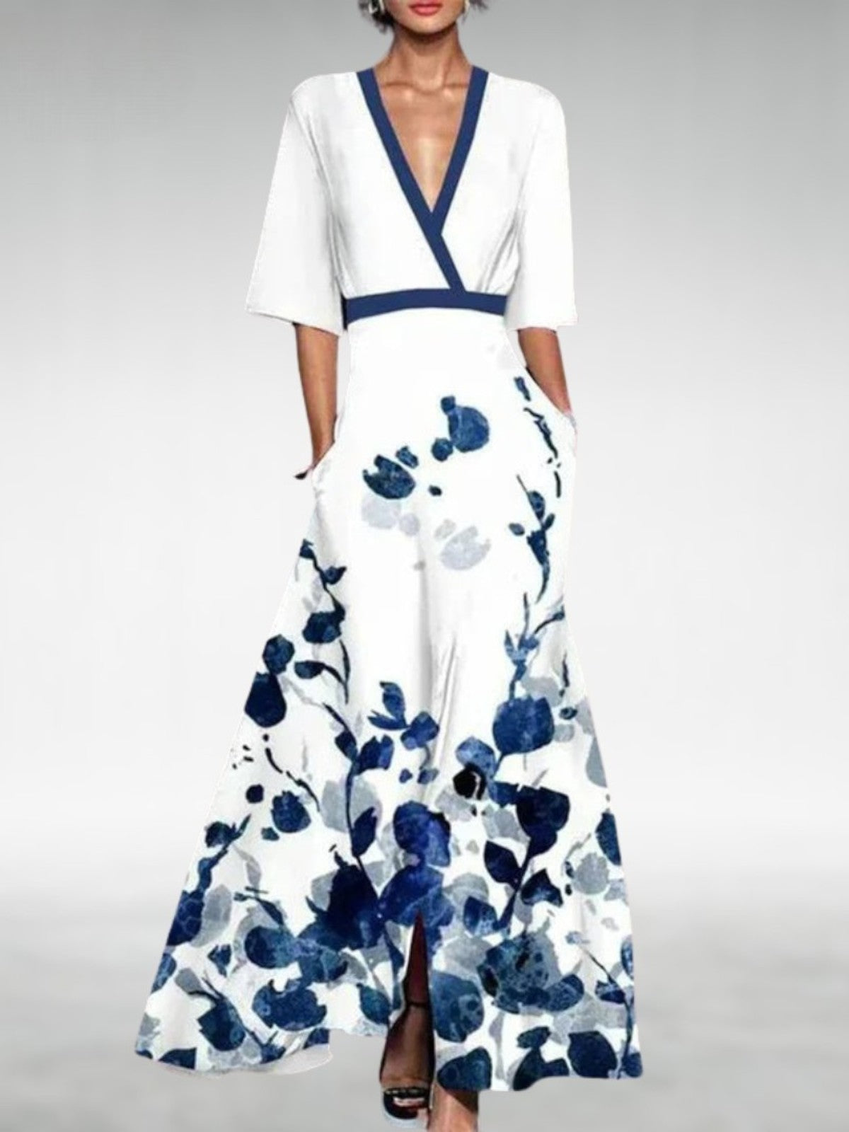 Giavanna | Elegant Floral Maxi Dress