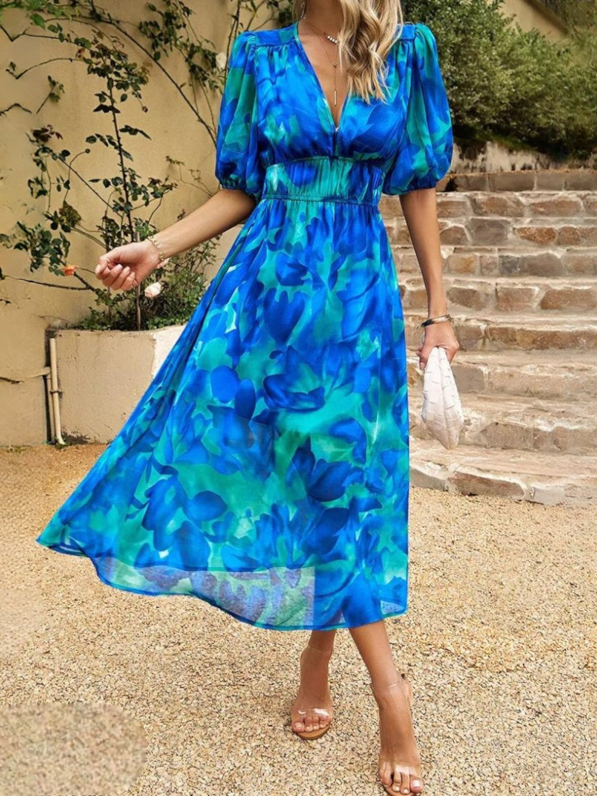 Emerald | Vibrant Floral Dress