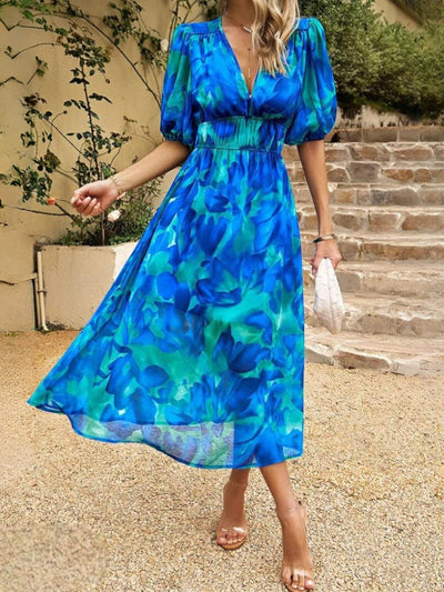 Emerald | Vibrant Floral Dress