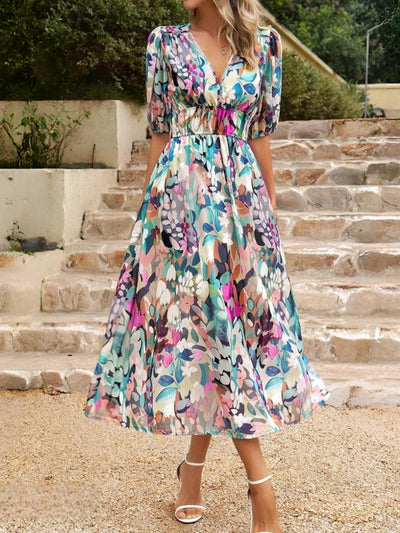 Emerald | Vibrant Floral Dress
