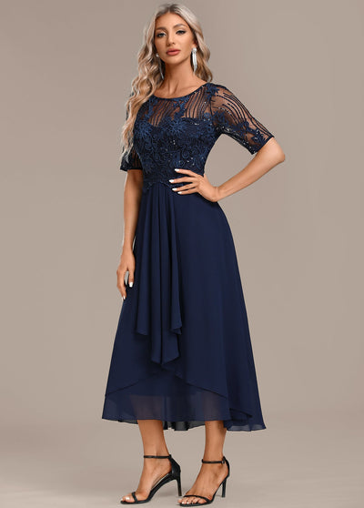 Gia | Elegant Lace Evening Dress