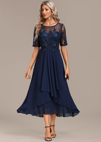 Gia | Elegant Lace Evening Dress
