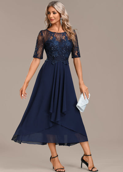 Gia | Elegant Lace Evening Dress