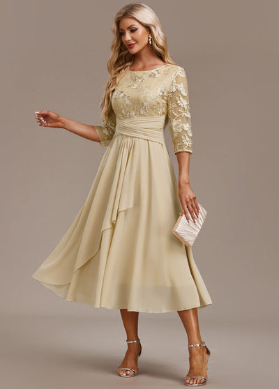 Haisley | Golden Elegance Dress