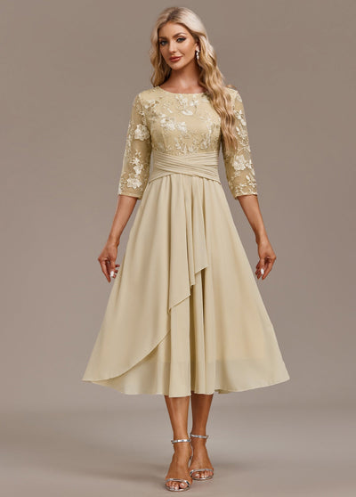 Haisley | Golden Elegance Dress