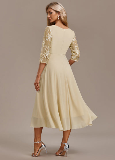 Haisley | Golden Elegance Dress