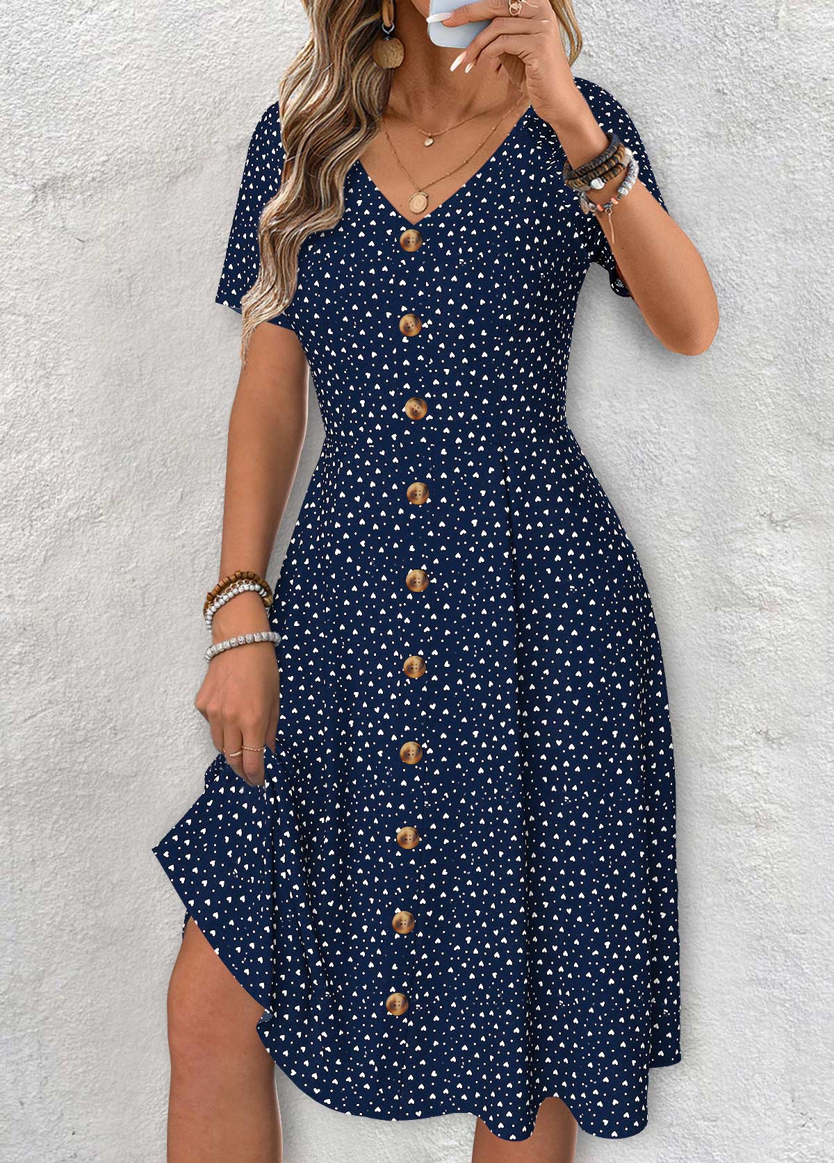 Selena | Button-Front Summer Dress