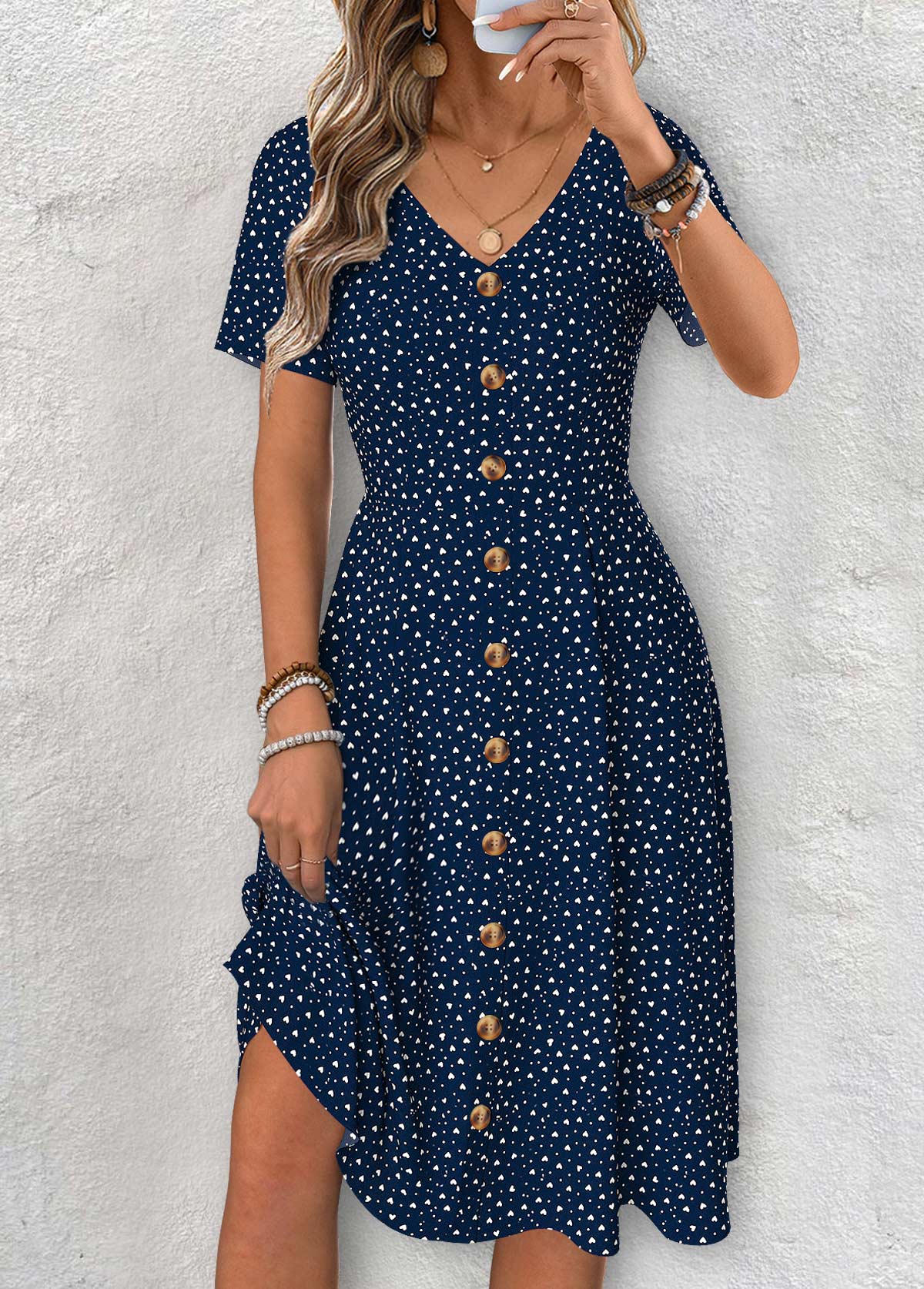 Selena | Button-Front Summer Dress