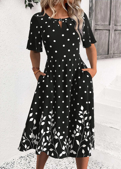 Iris | Polka Dot Elegance Dress