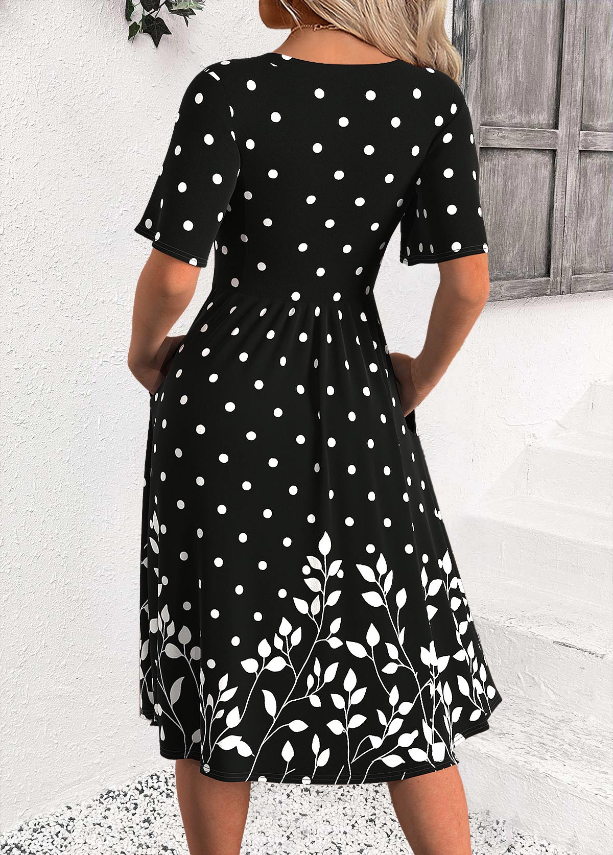 Iris | Polka Dot Elegance Dress