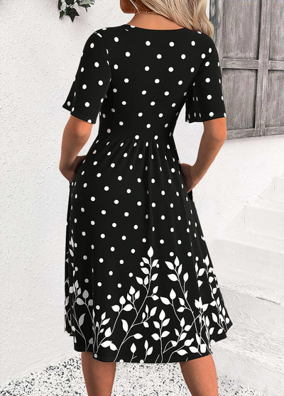 Iris | Polka Dot Elegance Dress
