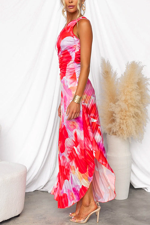 Vienna | One-Shoulder Floral Dress