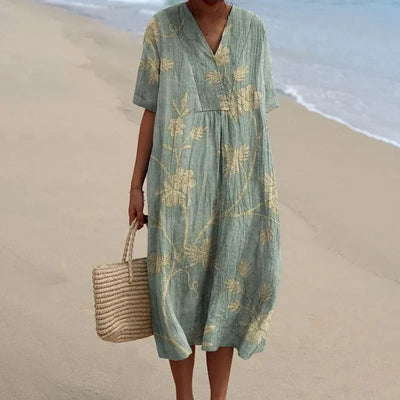 Phoebe | Olive Blossom Dress