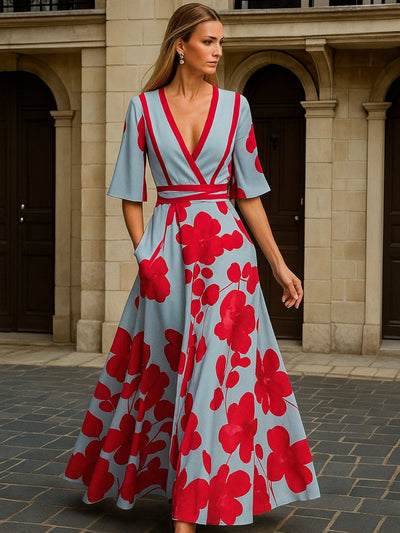 Harlow | Bold Floral Maxi Dress
