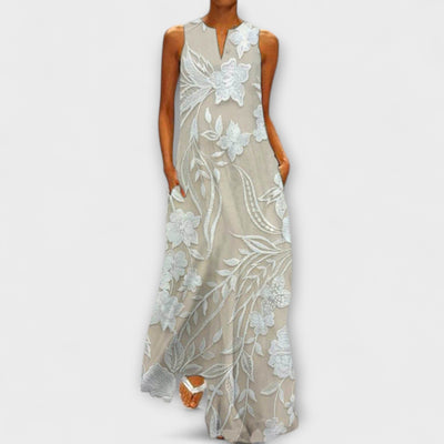 Ayla | Ivory Lace Maxi Dress