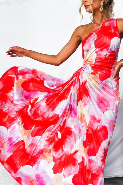 Vienna | One-Shoulder Floral Dress