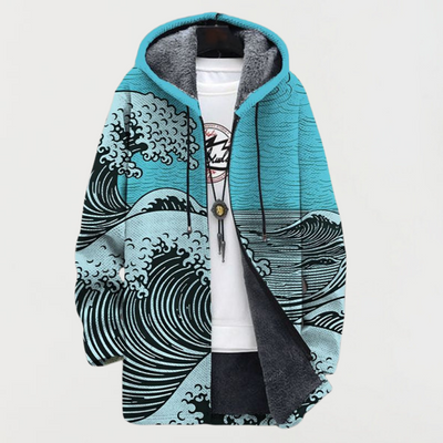 Frankie | Wave Art Hoodie