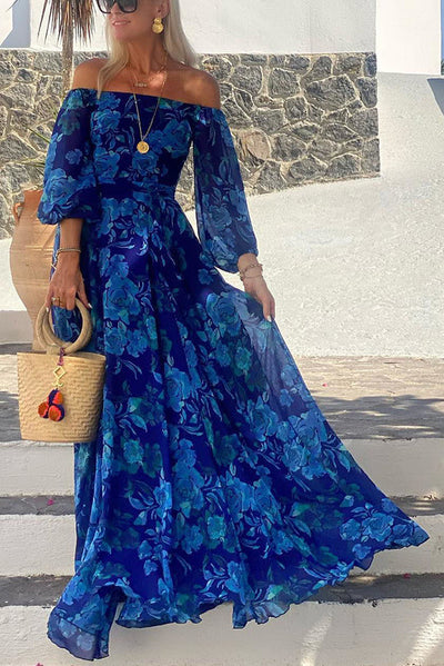 Elara | Off-Shoulder Floral Dress