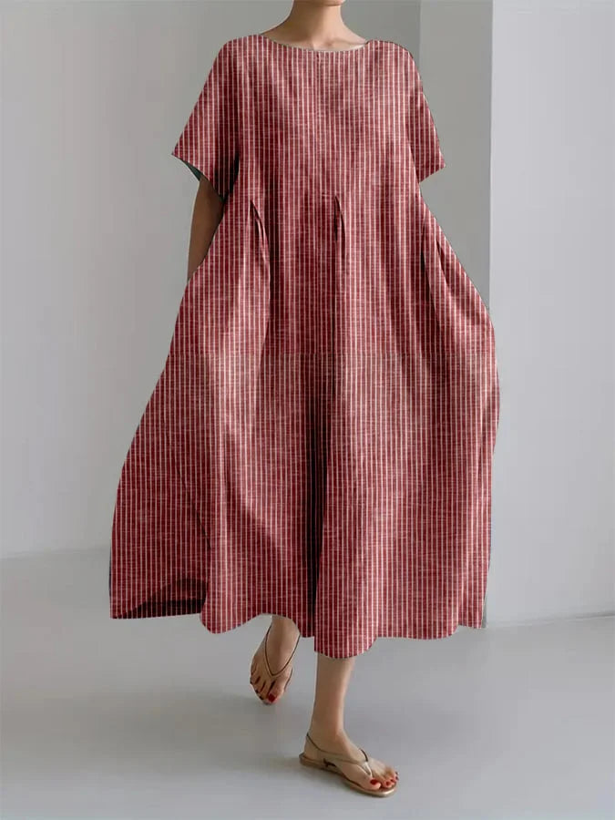 Summer | Flowing Checked Dress