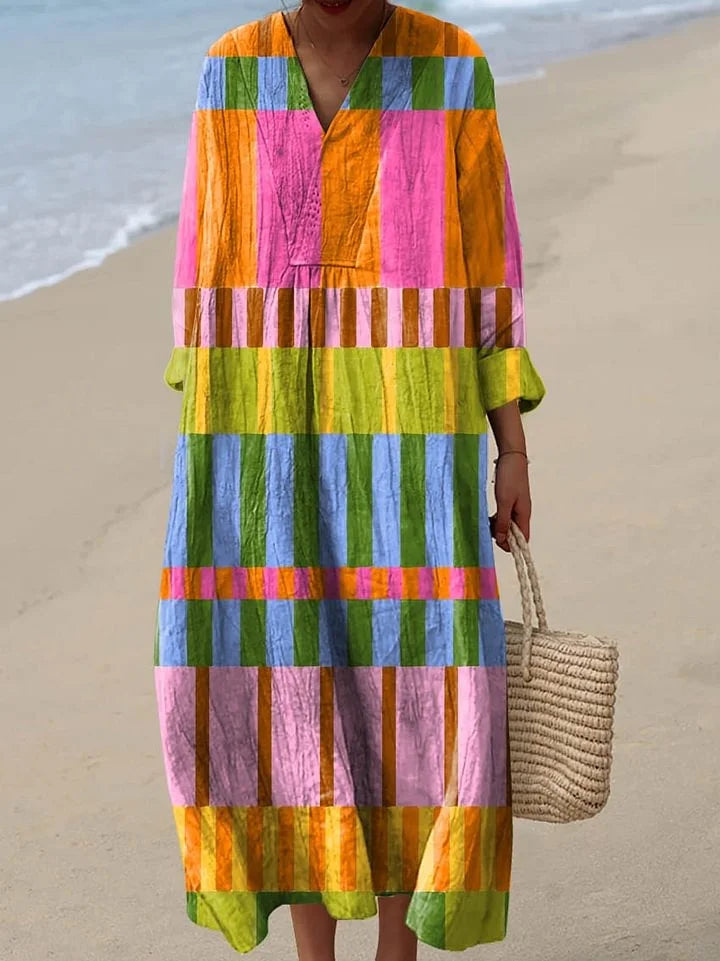 Sophie | Sunset Stripes Dress