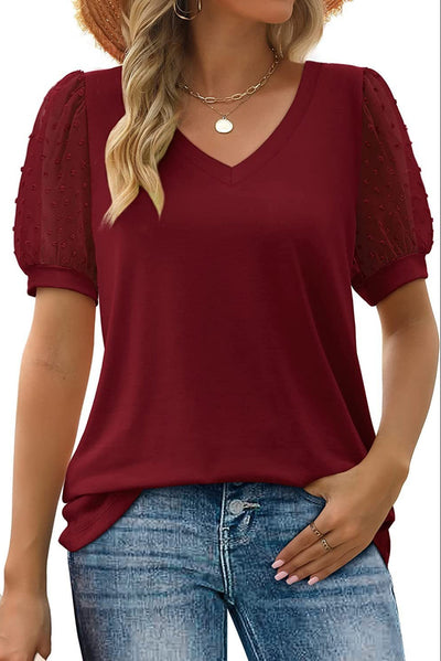 Annie | Sheer Sleeve Blouse